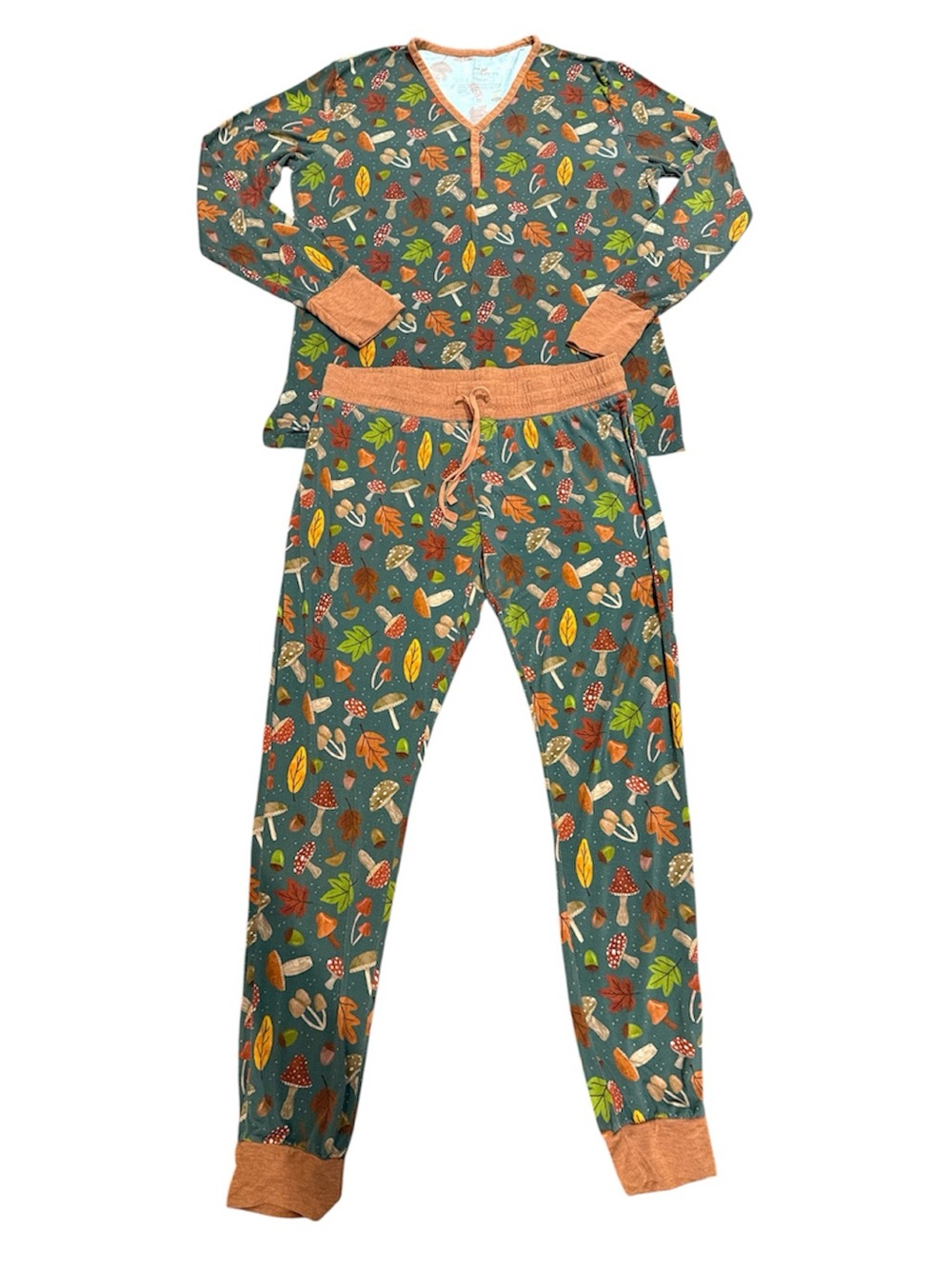 Little Sleepies Women’s Woodland Forest  Pajama Set Medium